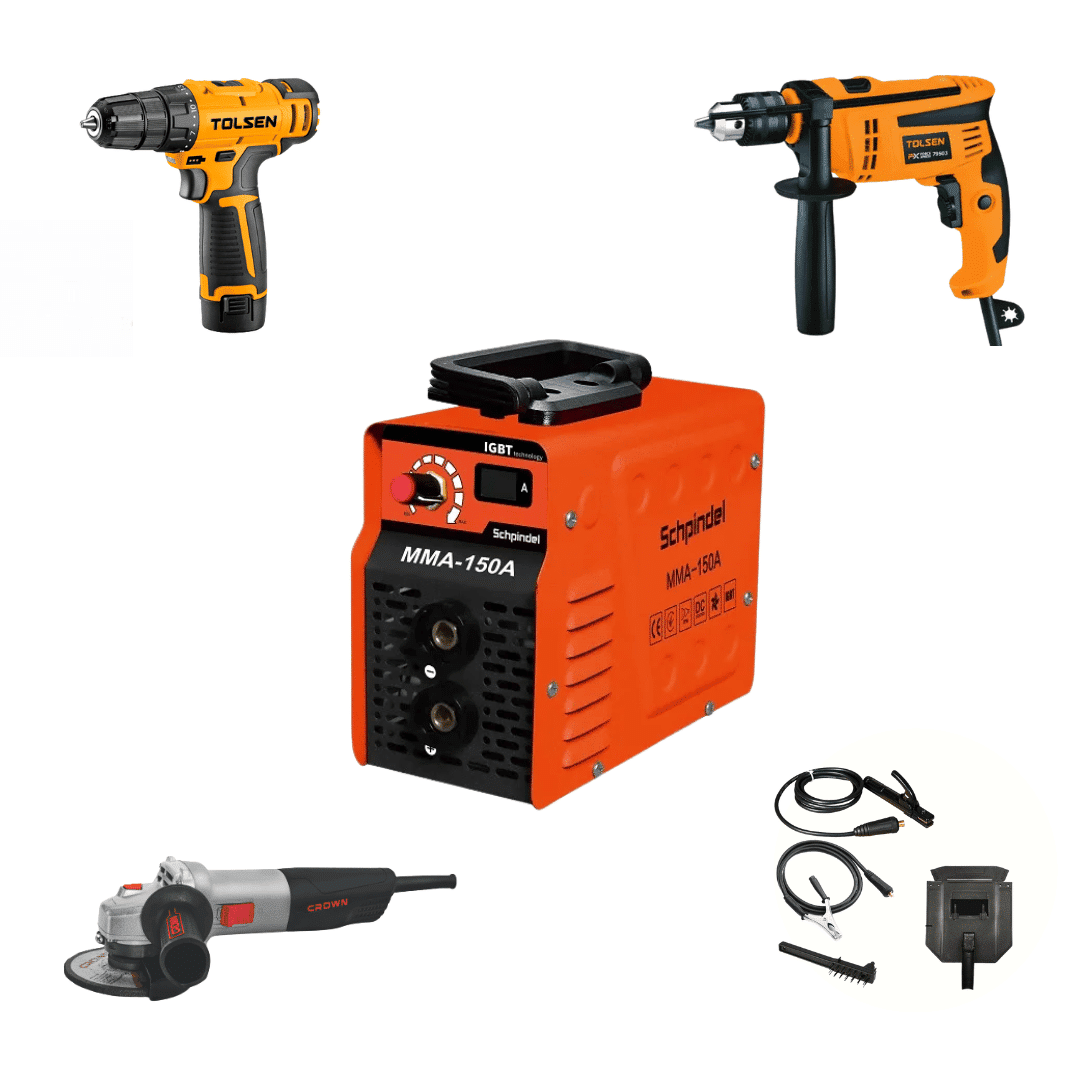 schpindel-სვარკა-შედუღების-აპარატი-ხელსაწყოების-ნაკრებით.png Schpindel, Tolsen, Crown ხელსაწყოების კომბო ნაკრები - Image 1